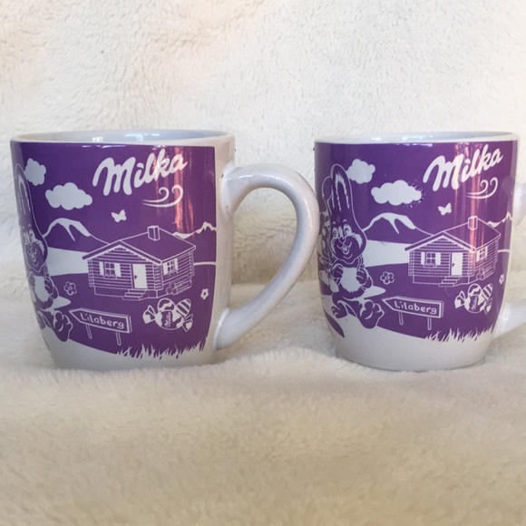 Milka Osterbecher Chocolate Candy Company Mug Mugs (Set of 2 items) FLAW - Picture 3 of 15